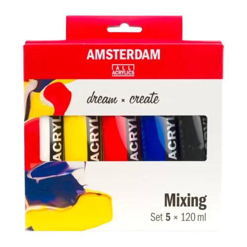 Amsterdam Standard Series Acrylic Paint Mixing Set | 5 x 120 ml