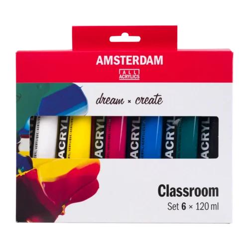 Amsterdam Standard Series Acrylic Paint Classroom Set | 6 x 120 ml