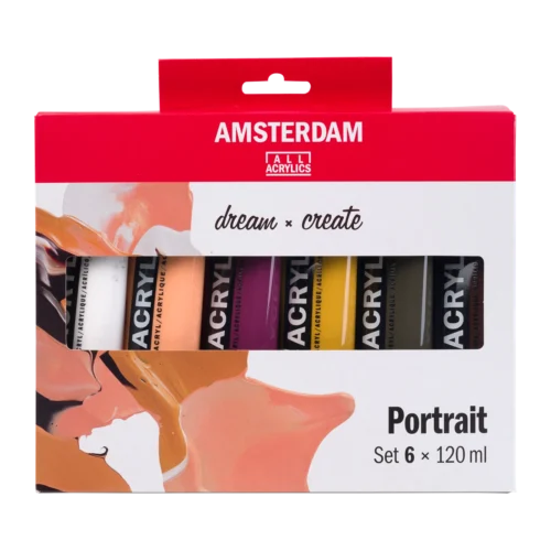 Amsterdam Standard Series Acrylfarbe Portrait Set | 6 x 120 ml