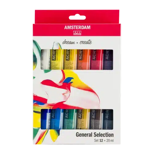 Amsterdam Standard Series Acrylic Paint General Selection Set | 12 x 20 ml