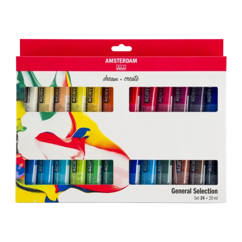 Amsterdam Standard Series Acrylic Paint General Selection Set | 24 x 20 ml