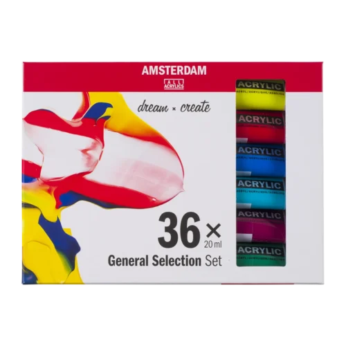 Amsterdam Standard Series Acrylic Paint General Selection Set | 36 x 20 ml