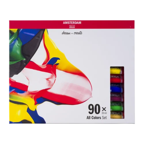 Amsterdam Standard Series Acrylic Paint All Colors Set | 90 x 20 ml