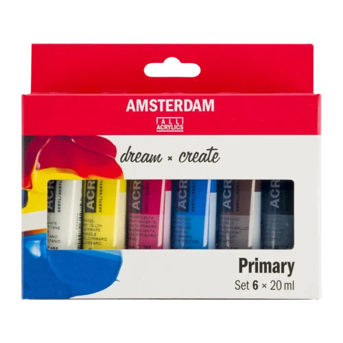 Amsterdam Standard Series Acrylic Paint Primary Set | 6 x 20 ml