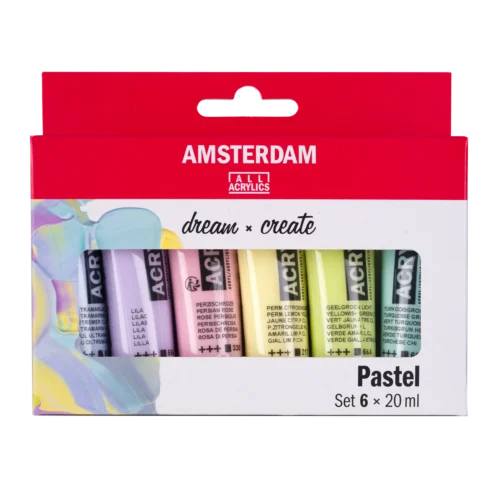 Amsterdam Standard Series Acrylic Paint Pastel Set | 6 x 20 ml