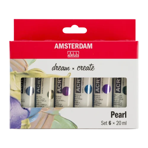 Amsterdam Standard Series Acrylic Paint Pearl Set | 6 x 20 ml