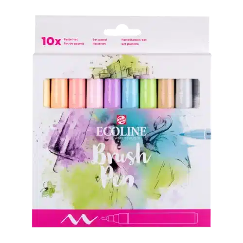 Ecoline Brush Pen Pastel Colours Set | 10 Colours