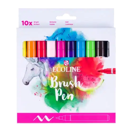 Ecoline Brush Pen Bright Tones Set | 10 Colours