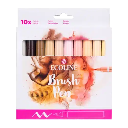 Ecoline Brush Pen Portrait Set | 10 Colours