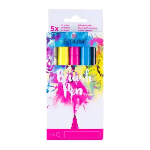 Ecoline Brush Pen Primary Set | 5 Colours
