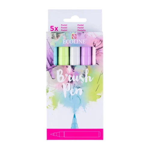 Ecoline Brush Pen Pastel Colours Set | 5 Colours