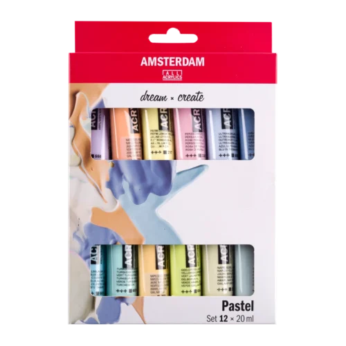 Amsterdam Standard Series Acrylic Paint Pastel Set | 12 x 20 ml