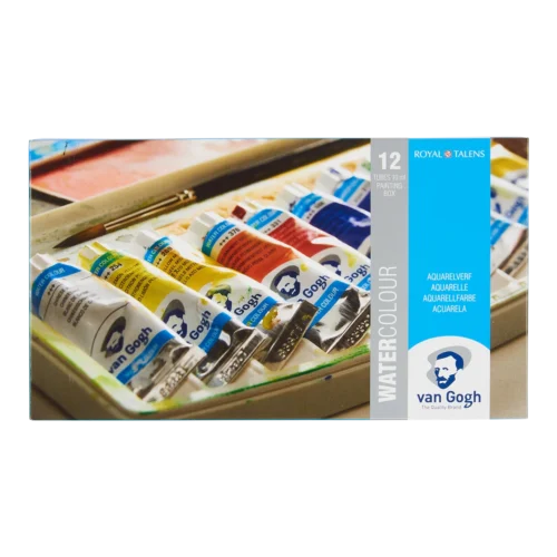 Van Gogh Watercolour Plastic Case Set | 12 x 10 ml
