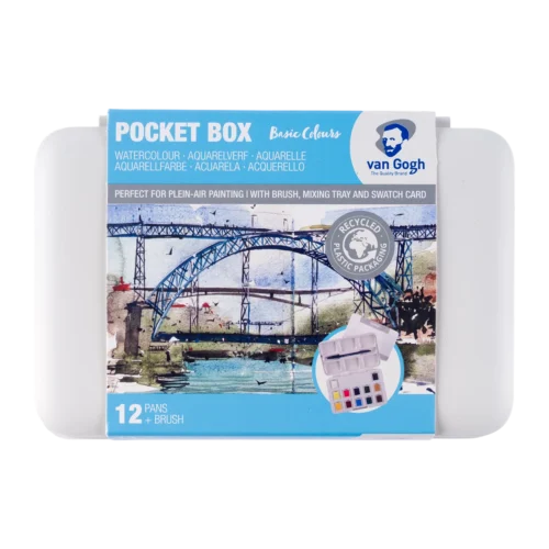 Van Gogh Watercolour Plastic Case Set | 12 half pans