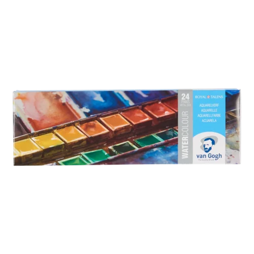 Van Gogh Watercolour Metal Case Set | 24 half pans