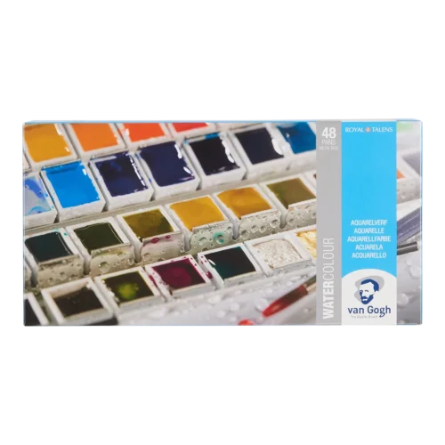 Van Gogh Watercolour Metal Case Set | 48 half pans