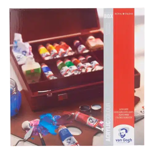 Van Gogh Acrylic Colour Wooden Box Inspiration | 14 x 40 ml + accessories