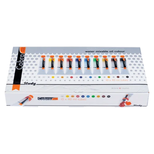 Cobra Study Water Mixable Oil Colour Set | 10 x 40 ml