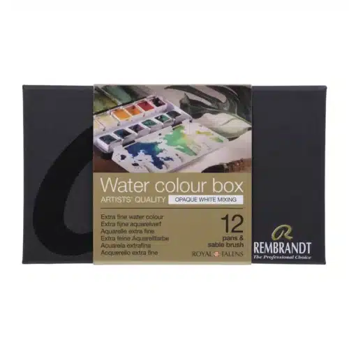 Rembrandt Watercolour Metal Tin Set Opaque White Mixing Colour Selection