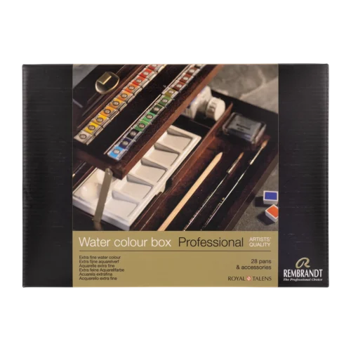 Rembrandt Watercolour Wooden Box Set Professional