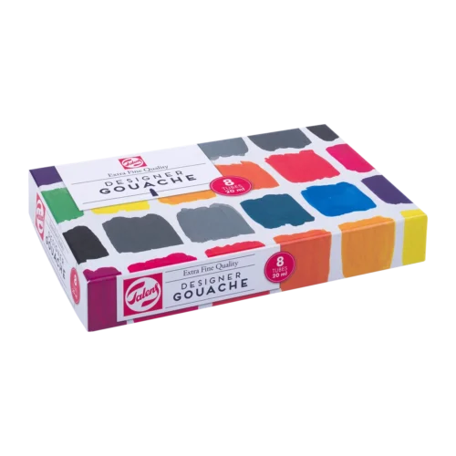 Talens Gouache Extra Fine Mixing Set | 8 x 20 ml tubes