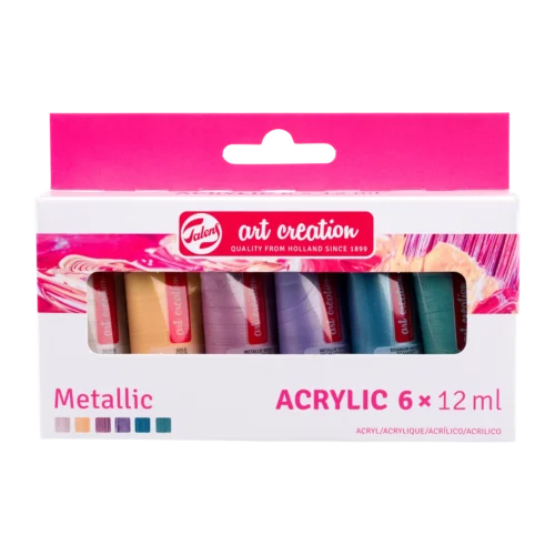 Talens Art Creation Acrylic Colour Set Metallic | 6 x 12 ml