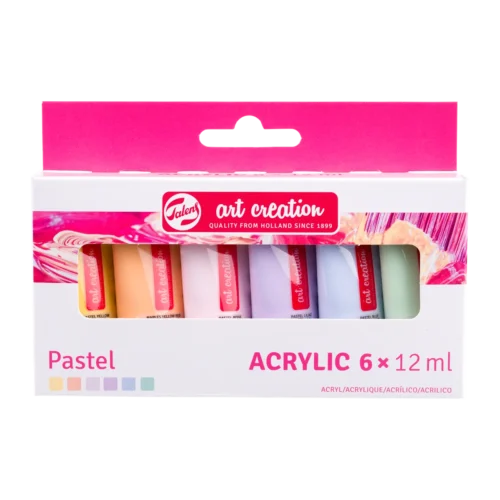 Talens Art Creation Acrylic Colour Set Pastel | 6 x 12 ml