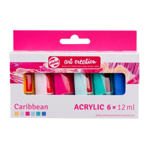 Talens Art Creation Acrylic Colour Set Caribbean | 6 x 12 ml