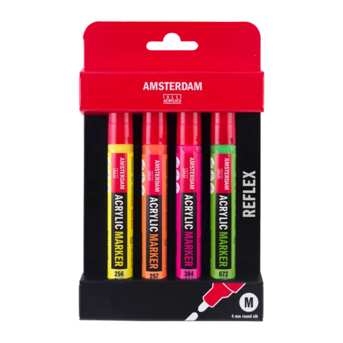 Amsterdam Acrylic Marker Reflex Set | 4 colors