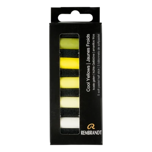 Rembrandt Soft Pastel Set Cool Yellows | 5 Half Pastels