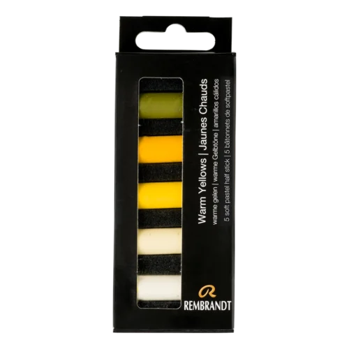 Rembrandt Soft Pastel Set Warm Yellows | 5 Half Pastels