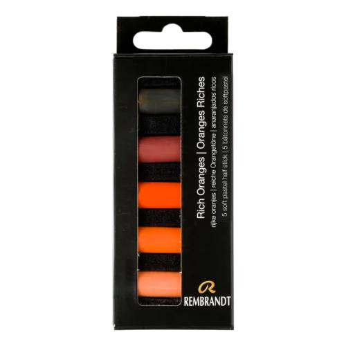 Rembrandt Soft Pastel Set Oranges | 5 Half Pastels