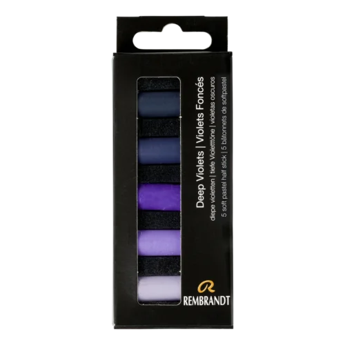Rembrandt Soft Pastel Set Deep Violets | 5 Half Pastels