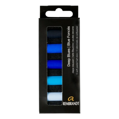 Rembrandt Soft Pastel Set Deep Blues | 5 Half Pastels