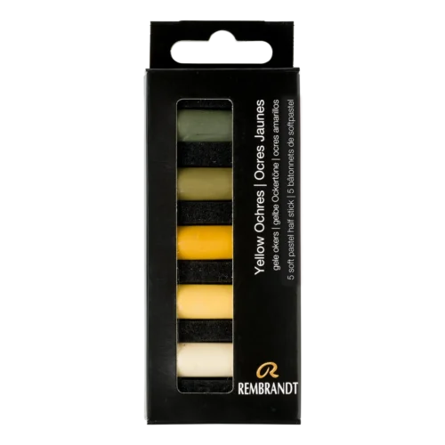 Rembrandt Soft Pastel Set Yellow Ochres | 5 Half Pastels