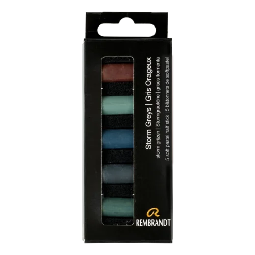 Rembrandt Soft Pastel Set Stirm Greys | 5 Half Pastels