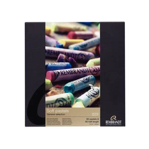 Rembrandt Soft Pastel Set General Selection Master | 60 Half + 60 Whole Pastels