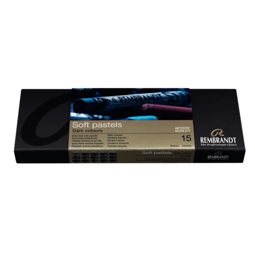 Rembrandt Soft Pastel Set Dark Colors | 15 Whole Pastels