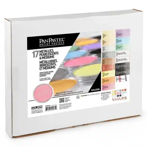 PanPastel 17 Metallics, Pearlescents & Mediums Set