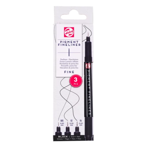 Talens Pigment Fineliner Set Fine | 3 pieces