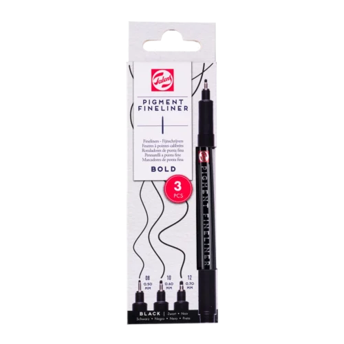 Talens Pigment Fineliner Set Bold | 3 pieces
