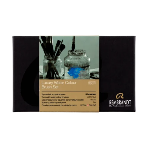 Rembrandt Watercolour Brush Travel Set | 3 x no. 4