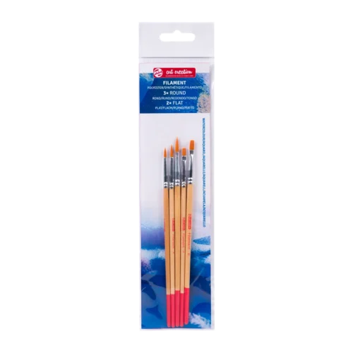 Talens Art Creation Watercolour Brush Set | 5 polyester brushes