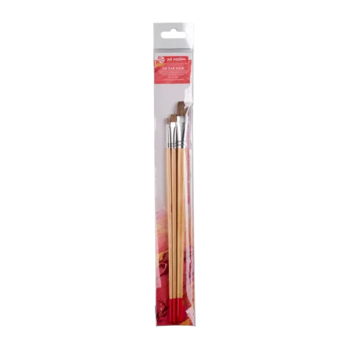 Talens Art Creation Oil & Acrylic Brush Set | 3 ox hair brushes