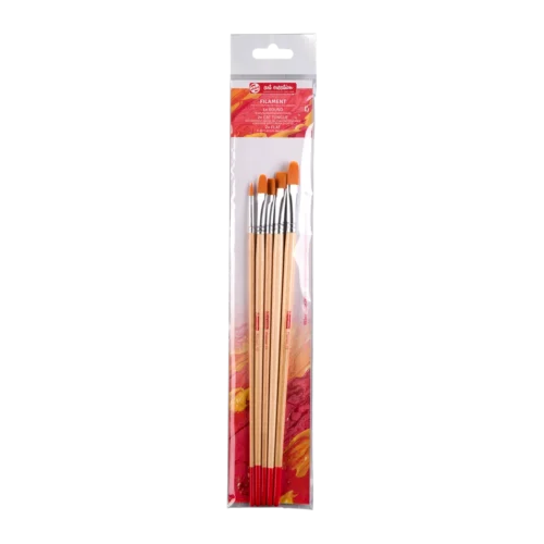 Talens Art Creation Oil & Acrylic Brush Set | 5 polyester brushes