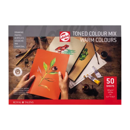 Talens Toned Paper Warm Colors | 180 g, 50 sheets