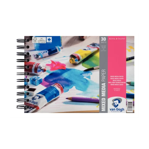 Van Gogh Spiralbound Mix Media Paper Block | 300 g, 30 sheets