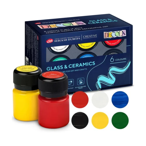 Decola Glass & Ceramics Paint Set | 6 x 20 ml