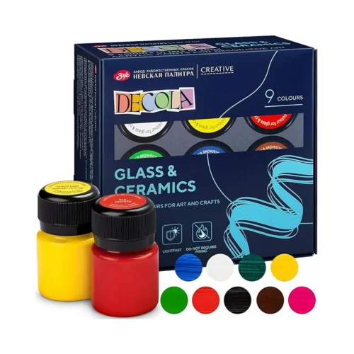 Decola Glass & Ceramics Paint Set | 9 x 20 ml