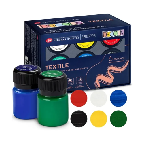 Decola Textile Paint Set | 6 x 20 ml